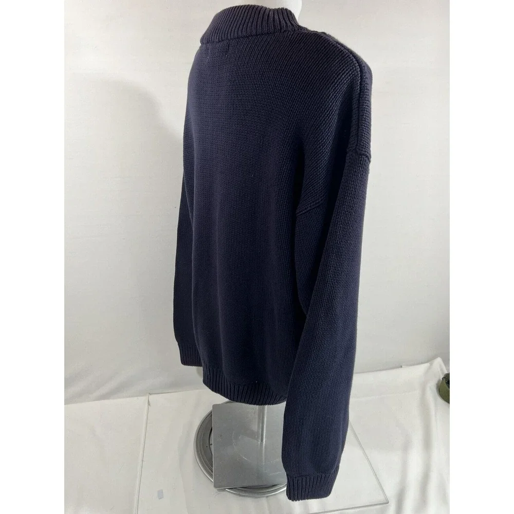 Banana Republic Men's XL Cotton 1/4 Button Henley Pullover Sweater